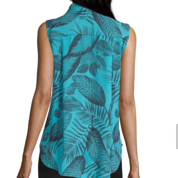 NWT Worthington Womens Sleeveless Blouse Sz XL - Picture 2 of 7